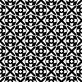 Black Geometric Seamless pattern in white background