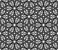 Black Geometric Seamless pattern in white background Royalty Free Stock Photo