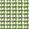 Vector seamless pattern of sketch broccoli.