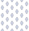 Vector seamless pattern of sketch menstrual pad