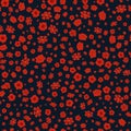 Vector seamless pattern with small cute scattered flowers. Ditsy wallpapers