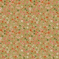 Vector seamless pattern with small cute scattered flowers. Ditsy wallpapers