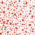 Vector seamless pattern with small cute scattered flowers. Ditsy wallpapers