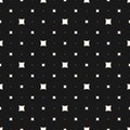 Vector seamless pattern small squares, tiny geometric shapes