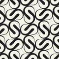Vector seamless pattern with smooth curls Royalty Free Stock Photo