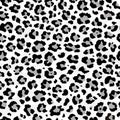 Vector seamless pattern of snow leopard skin print.