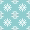 Vector seamless pattern with snowflakes. Winter background.