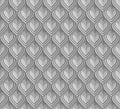 Vector seamless pattern with steel scales or lamellar armour imitation