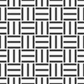 Vector seamless pattern of striped squares. Crosshatch geometric pattern.