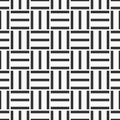 Vector seamless pattern of striped squares. Crosshatch geometric pattern.