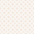 Vector seamless pattern. Subtle floral ornamental geometric background