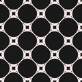 Vector seamless pattern, subtle geometric texture with circles Royalty Free Stock Photo