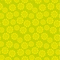 Vector seamless pattern with sunflower floral