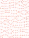 Vector seamless pattern tangled of gentle pink beads in cream background Royalty Free Stock Photo