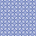 Vector seamless pattern texture background with geometric shapes, colored in polo blue, chetwode blue, white colors Royalty Free Stock Photo