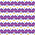 Vector seamless pattern texture background with geometric shapes, colored in purple, pink, blue, yellow, white colors Royalty Free Stock Photo