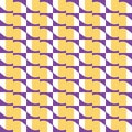 Vector seamless pattern texture background with geometric shapes, colored in purple, yellow, white colors Royalty Free Stock Photo