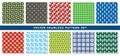 Vector seamless pattern texture background set with geometric shapes Royalty Free Stock Photo