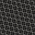 Vector seamless pattern, thin diagonal wavy lines, black mesh te Royalty Free Stock Photo