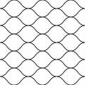 Vector seamless pattern, thin wavy lines. Horizontal mesh texture Royalty Free Stock Photo