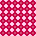 Vector seamless pattern. Traditional Scandinavian motif. Christmas background