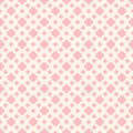 Vector seamless pattern in trendy pastel colors, pink and beige. Royalty Free Stock Photo