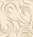 Vector seamless pattern in trendy Set Sail Champagne colors. Flowing loop stripes and corners beige texture for Royalty Free Stock Photo