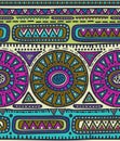 Vector seamless pattern for tribal design. Ethnic motif. Royalty Free Stock Photo