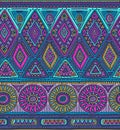 Vector seamless pattern for tribal design. Ethnic motif. Royalty Free Stock Photo