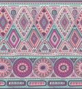 Vector seamless pattern for tribal design. Ethnic motif. Royalty Free Stock Photo