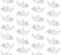 Vector seamless pattern of triceratops skull Royalty Free Stock Photo