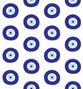 Vector seamless pattern of Turkish Fatima eye sign