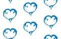 Vector seamless pattern of two bouncing dolphin couple in love