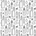 Vector seamless pattern for vape shop and e-cigarette store