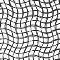 Vector seamless pattern. Vector mesh texture. Distorted mesh pattern. Repeating abstract background. Royalty Free Stock Photo