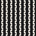 Vector seamless pattern with vertical stripes, snake lines. Monochrome texture Royalty Free Stock Photo