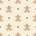 Vector seamless pattern with victorian elements Royalty Free Stock Photo