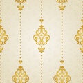 Vector seamless pattern in Victorian style.