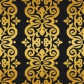 Vector seamless pattern in Victorian style. Royalty Free Stock Photo