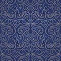 Vector seamless pattern in Victorian style. Royalty Free Stock Photo