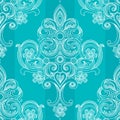 Vector seamless pattern in Victorian style. Royalty Free Stock Photo