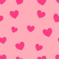 Heart background. Seamless vector pattern