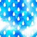 Vector seamless pattern white water drops Royalty Free Stock Photo