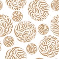 Vector Seamless Pattern wirh Christmas Balls Royalty Free Stock Photo