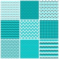 9 vector seamless patterns Royalty Free Stock Photo