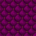Vector seamless pink buttoned leather pattern . Upholstery or walls.
