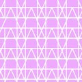 Vector seamless pink geometric pattern. Background illustration, decorative design for fabric or paper. Ornament modern Royalty Free Stock Photo