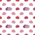 Vector seamless pomegranates pattern