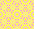 Vector Seamless Purple Yellow Islamic OutLine Star Geometric Pattern