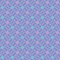 Vector seamless puzzle pattern. Colored repeating geometric tile